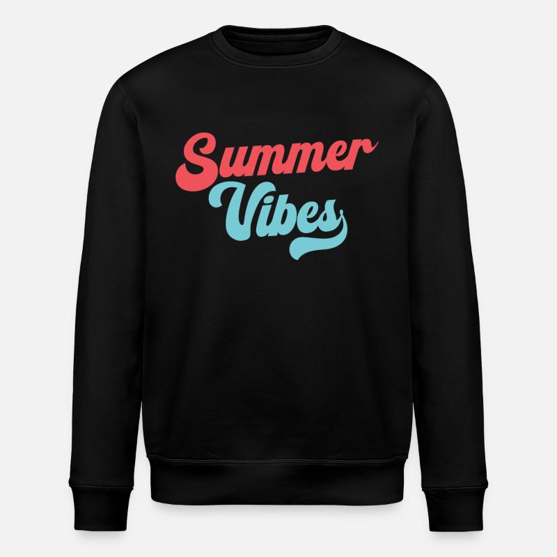 Summer Vibes - Stanley/Stella ROLLER Unisex Organic Sweatshirt - black