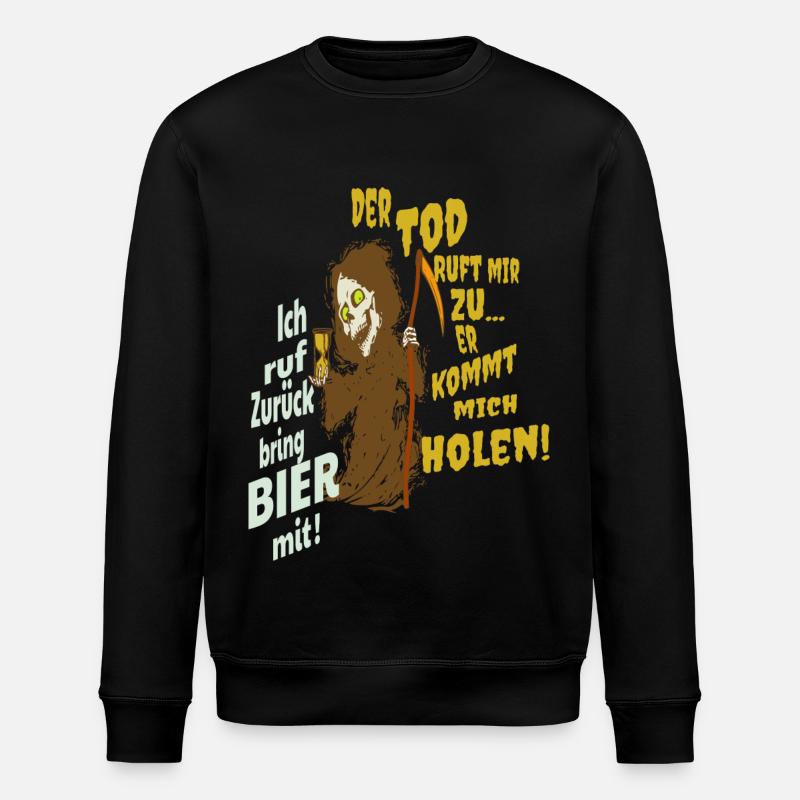 Grim reaper drôle - Sweat bio ROLLER Stanley/Stella Unisexe - noir