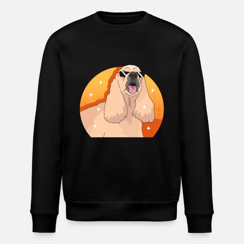 Cocker américain Spaniel chien cadeau - Sweat bio ROLLER Stanley/Stella Unisexe - noir