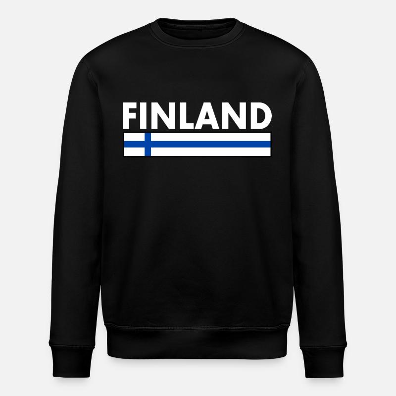 Finland - Stanley/Stella ROLLER Unisex Organic Sweatshirt - black
