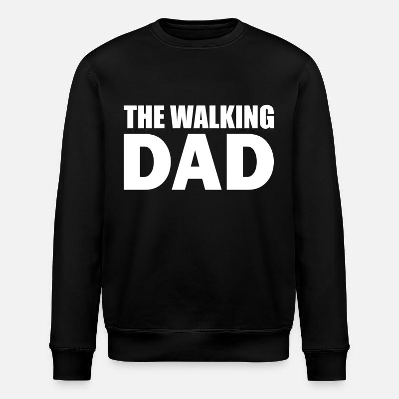 The walking dad - Stanley/Stella ROLLER Unisex Organic Sweatshirt - black
