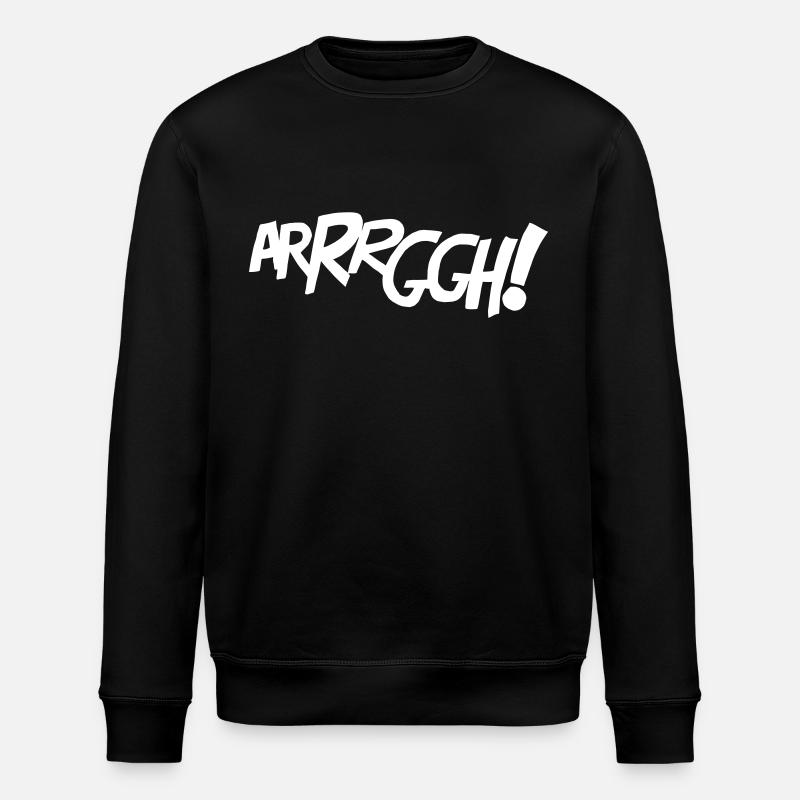 ARRRGGH! - Comic-Style - Stanley/Stella Unisex Bio-Sweatshirt ROLLER - Schwarz