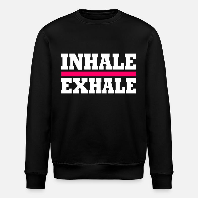 Inhale exhale - Sweat bio ROLLER Stanley/Stella Unisexe - noir