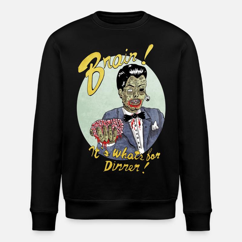 brainitswhatsfordinner - Sweat bio ROLLER Stanley/Stella Unisexe - noir