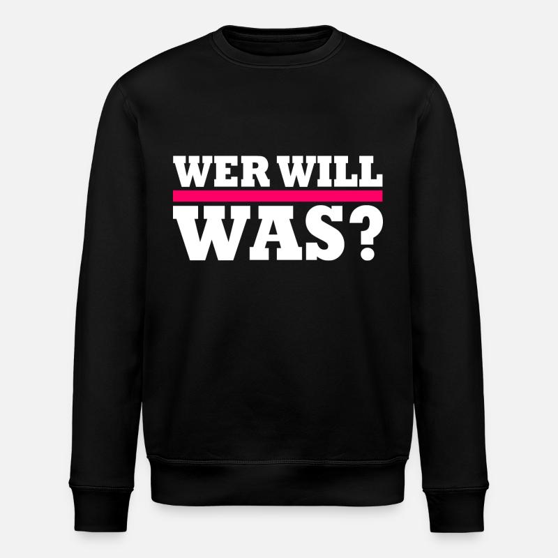 Wer will was - Stanley/Stella Unisex Bio-Sweatshirt ROLLER - Schwarz