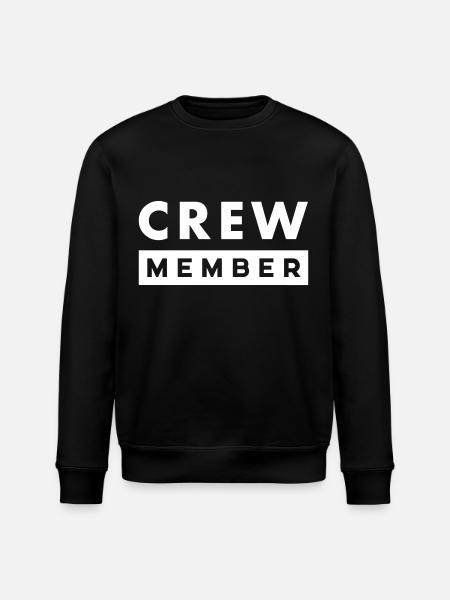 Crew Member - Stanley/Stella ROLLER Unisex Organic Sweatshirt - black