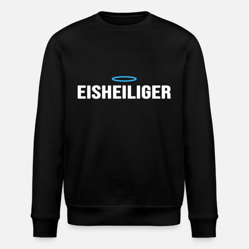 Eisbader Eisheiliger im Eisbad Winterbaden - Stanley/Stella Unisex Bio-Sweatshirt ROLLER - Schwarz