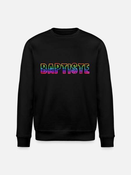 baptiste rs rainbow - Stanley/Stella ROLLER Unisex Organic Sweatshirt - black