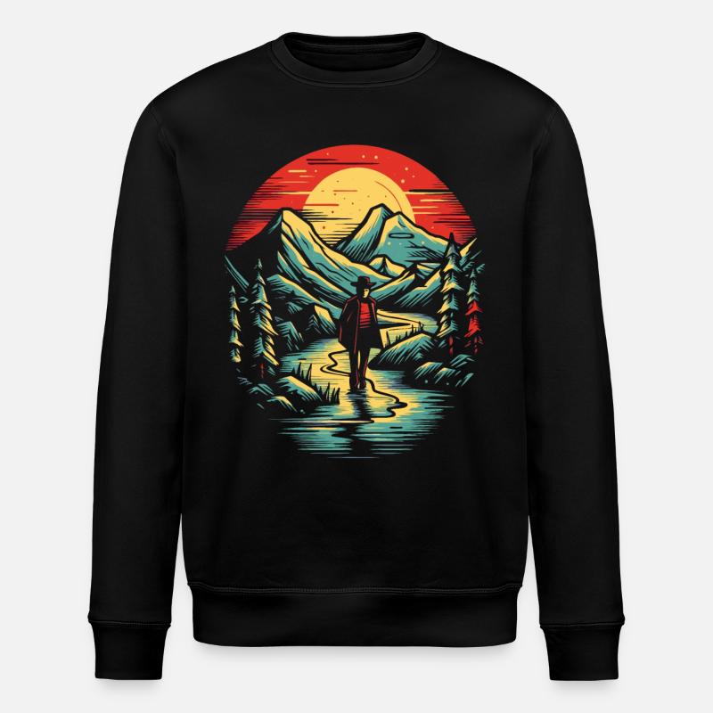 Le vagabond solitaire - Sweat bio ROLLER Stanley/Stella Unisexe - noir