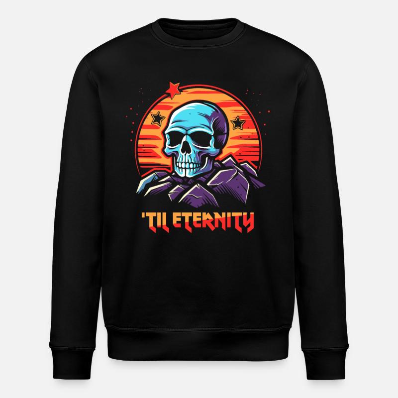 Crâne éternel : pour l’éternité - Sweat bio ROLLER Stanley/Stella Unisexe - noir