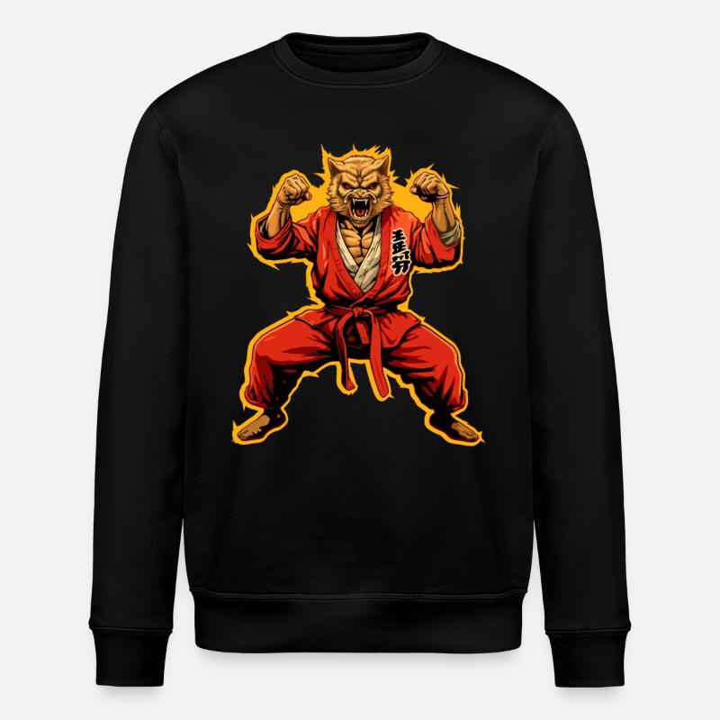 Le meilleur chat d’arts martiaux - Sweat bio ROLLER Stanley/Stella Unisexe - noir