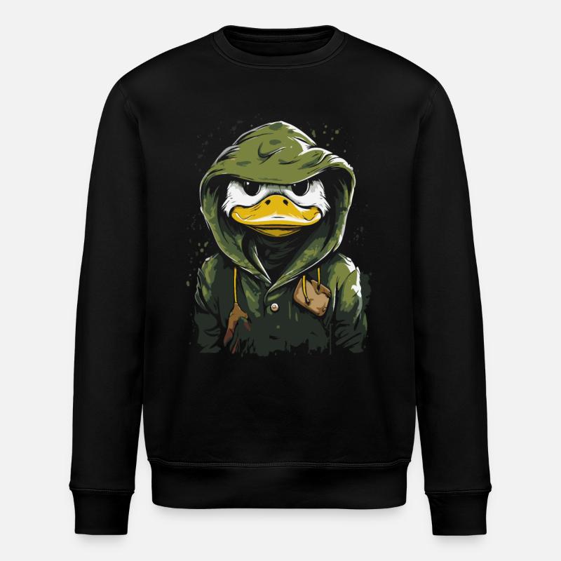 Un canard d’extérieur en imperméable - Sweat bio ROLLER Stanley/Stella Unisexe - noir