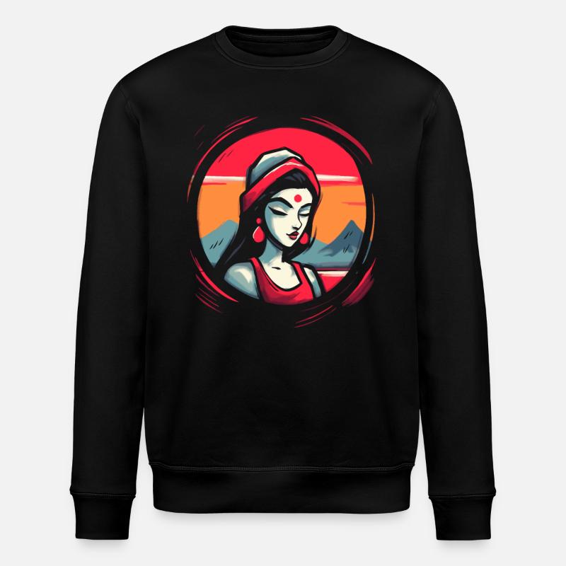 Orientalische Prinzessin - Stanley/Stella Unisex Bio-Sweatshirt ROLLER - Schwarz