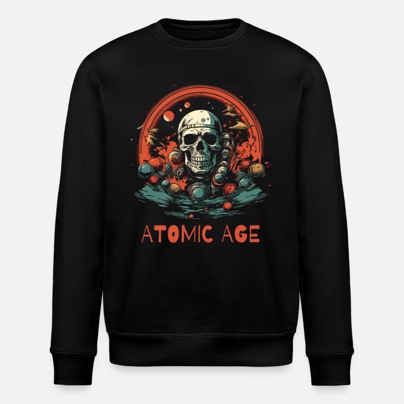 Crâne de l’âge atomique - Sweat bio ROLLER Stanley/Stella Unisexe - noir