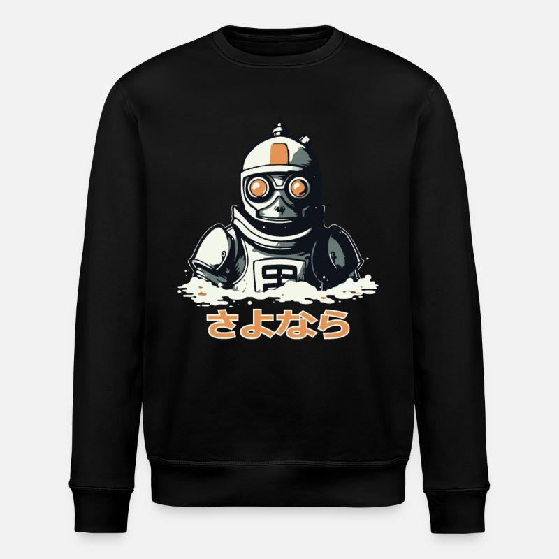 さよなら Leb wohl, ein sinkender Roboter - Stanley/Stella Unisex Bio-Sweatshirt ROLLER - Schwarz