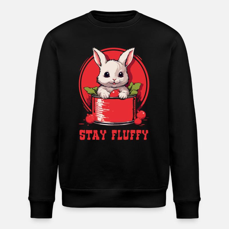 Reste moelleux, lapin mignon - Sweat bio ROLLER Stanley/Stella Unisexe - noir