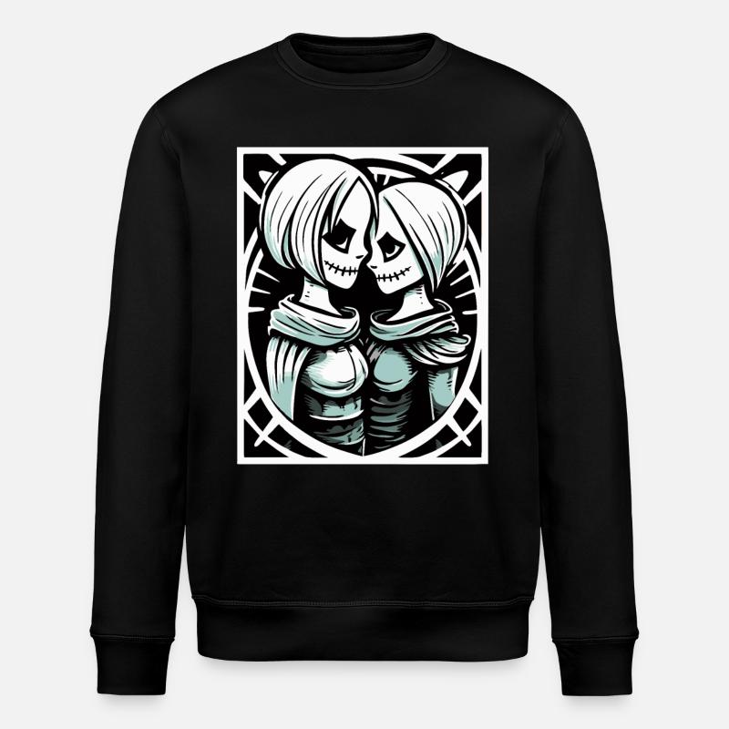 Zombie médiéval amoureux de l’amour - Sweat bio ROLLER Stanley/Stella Unisexe - noir