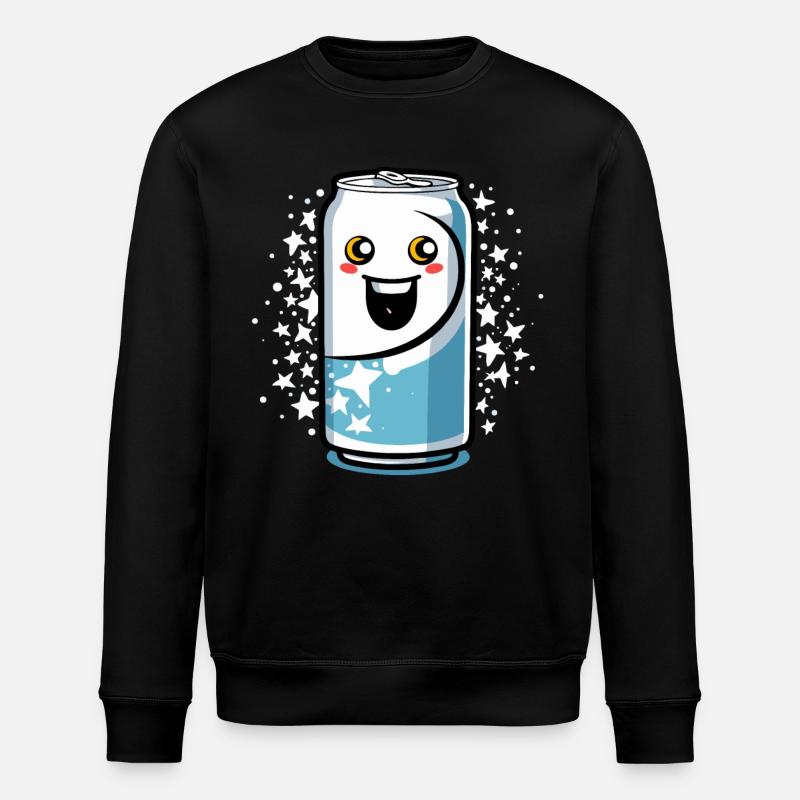 Cheerful Lemonade Can - Stanley/Stella ROLLER Unisex Organic Sweatshirt - black