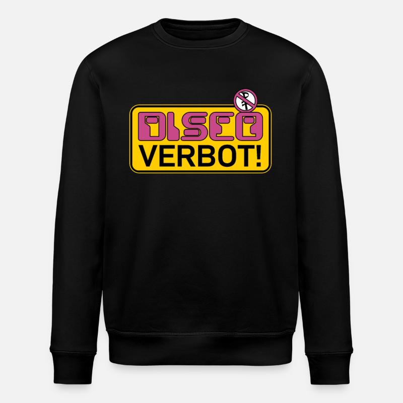 DANGER! Disco forbidden - Stanley/Stella ROLLER Unisex Organic Sweatshirt - black