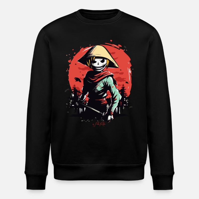 Slender Rizfarmer Zombie Samouraï - Sweat bio ROLLER Stanley/Stella Unisexe - noir