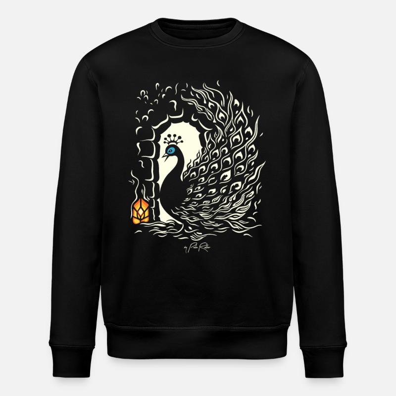 The Dungeon Peacock - Stanley/Stella ROLLER Unisex Organic Sweatshirt - black