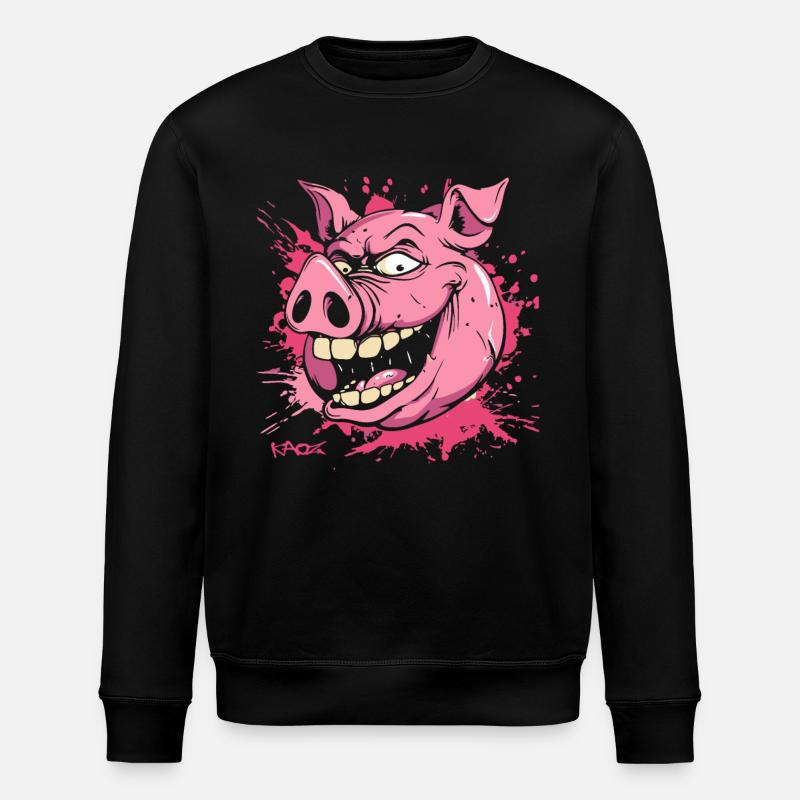 Cochon indécent - Sweat bio ROLLER Stanley/Stella Unisexe - noir