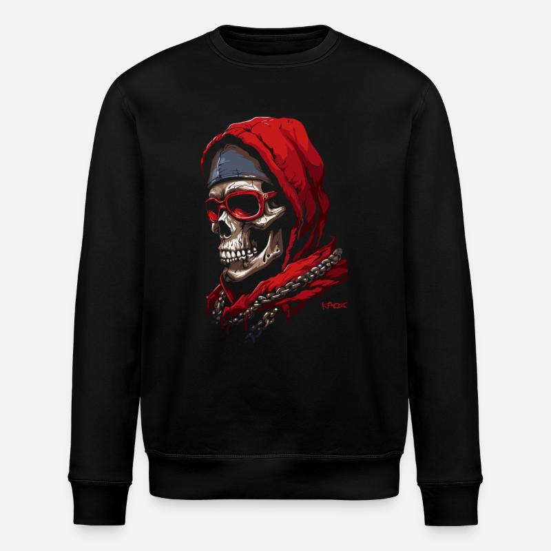 Hop Hop Rap Crâne - Sweat bio ROLLER Stanley/Stella Unisexe - noir