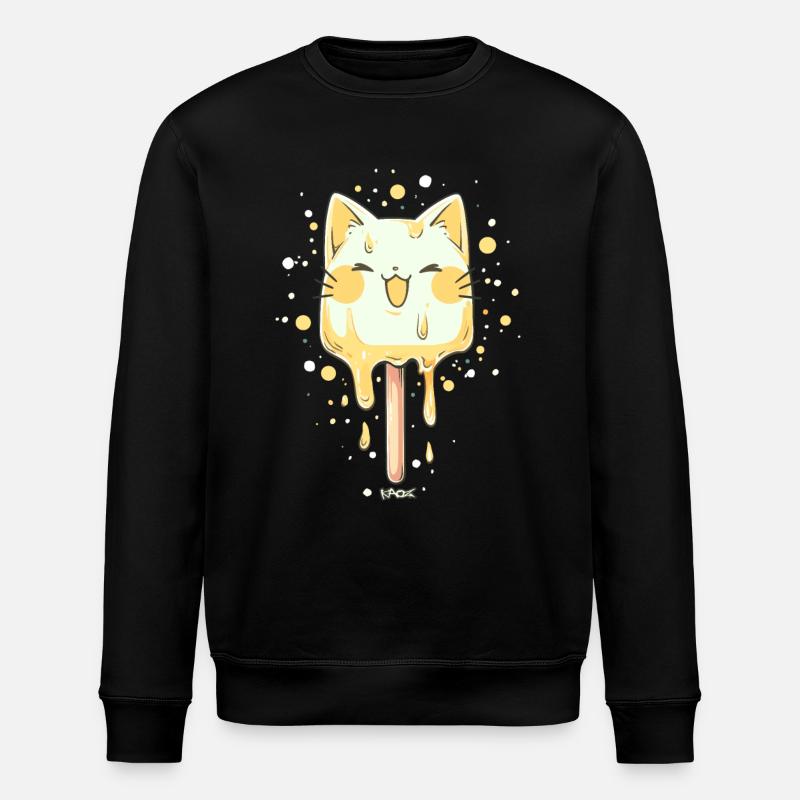 Ice Cat at Style - Stanley/Stella ROLLER Unisex Organic Sweatshirt - black