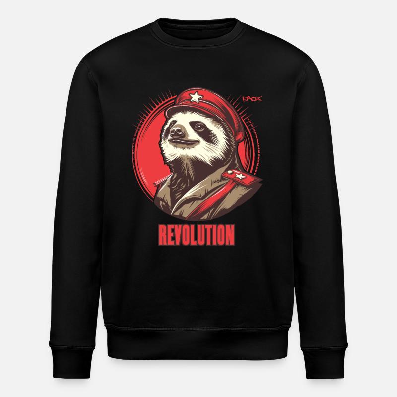 Parodie Communisme Paresseux Camarade Révolution - Sweat bio ROLLER Stanley/Stella Unisexe - noir