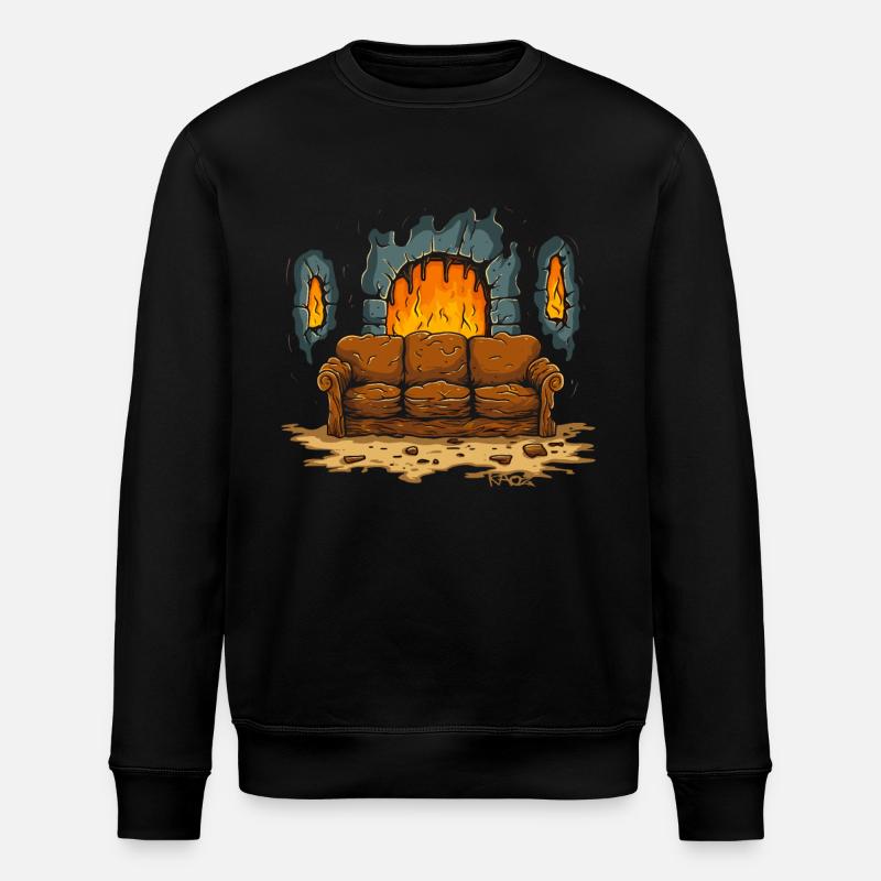 Soffan i Dungeon Hell - Ekologisk sweatshirt ROLLER unisex från Stanley/Stella - svart