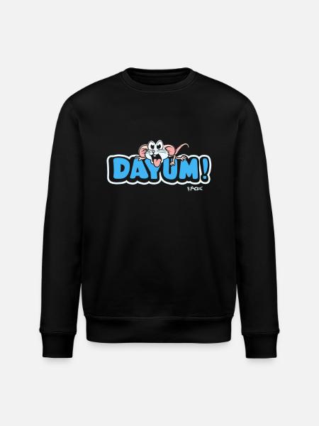 Damn says the darn mouse - Stanley/Stella ROLLER Unisex Organic Sweatshirt - black