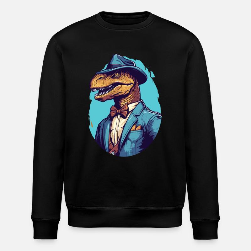 Dinosaure Raptor Détective - Sweat bio ROLLER Stanley/Stella Unisexe - noir