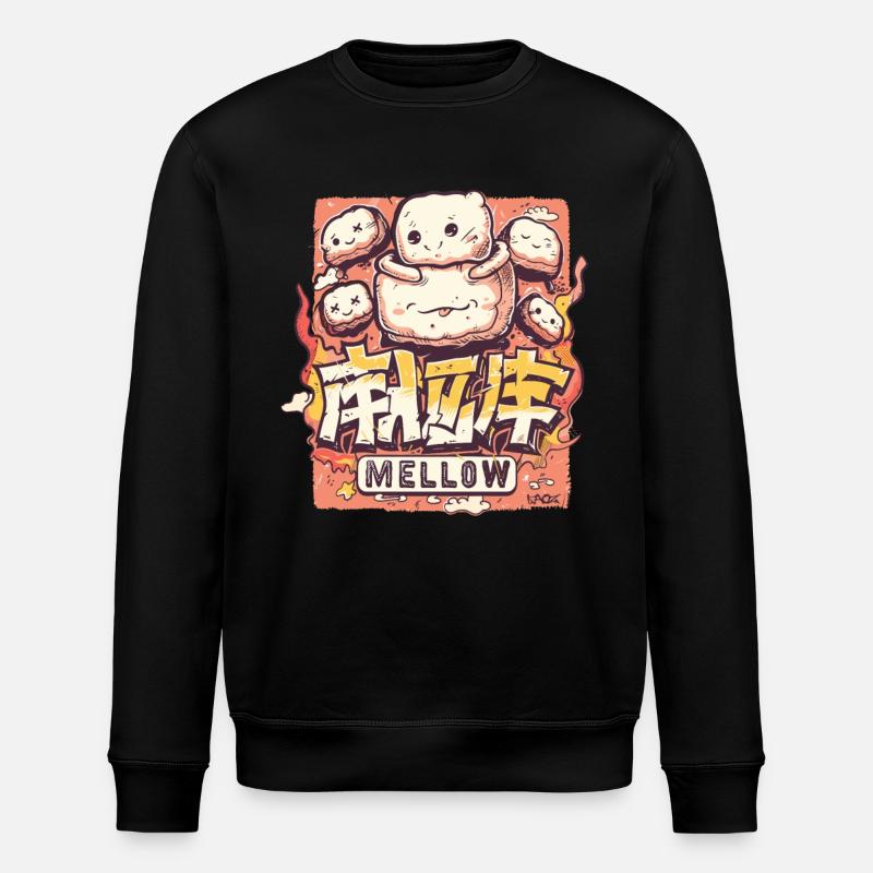 Guimauves douces de style kawaii - Sweat bio ROLLER Stanley/Stella Unisexe - noir