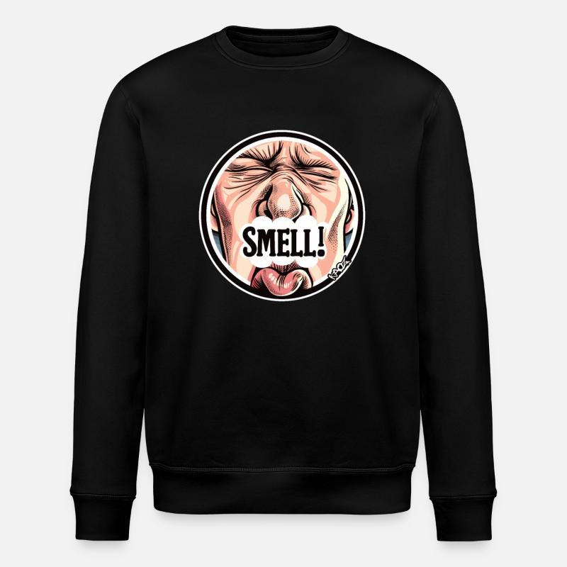 Unwanted smell, it stinks - Stanley/Stella ROLLER Unisex Organic Sweatshirt - black