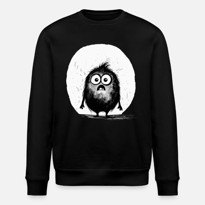 Confus Petit Monstre Mignon Effrayant - Sweat bio ROLLER Stanley/Stella Unisexe - noir