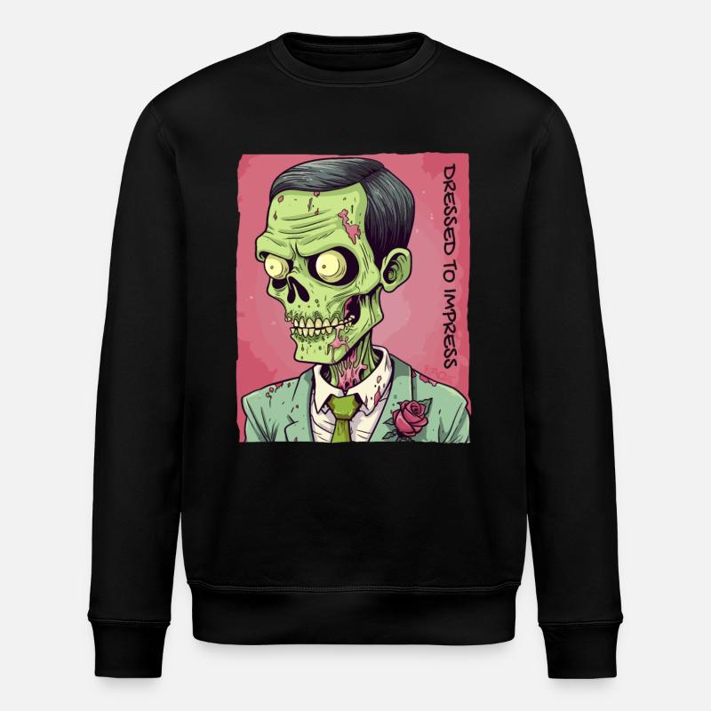 Habillé pour impressionner : Zombie Gentleman - Sweat bio ROLLER Stanley/Stella Unisexe - noir
