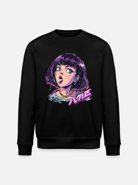Niegrzeczna bogata dziewczyna z anime - Ekologiczna bluza typu unisex Stanley/Stella ROLLER - czarny