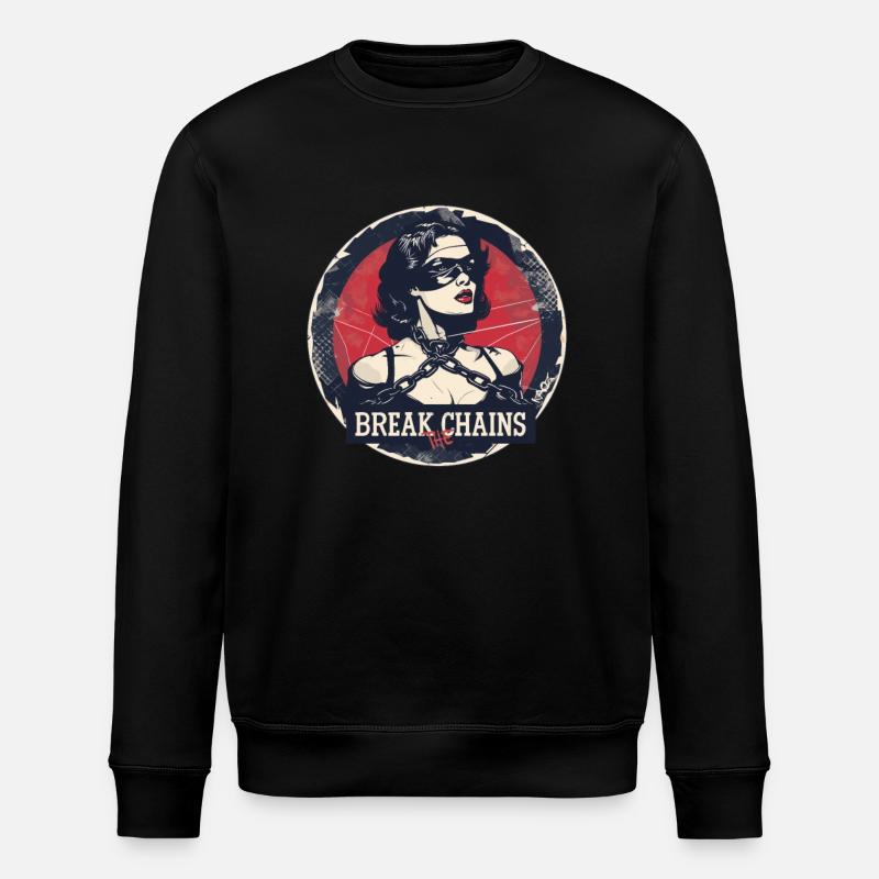Checker : Brisez les chaînes - Sweat bio ROLLER Stanley/Stella Unisexe - noir