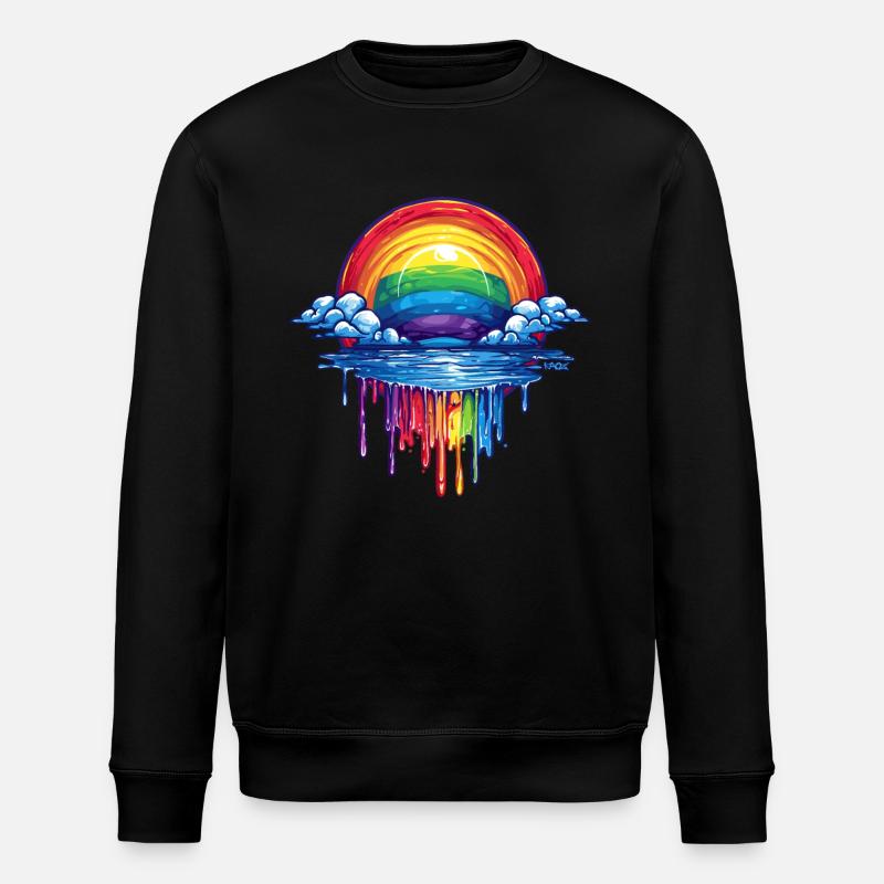 Portail Cloud et arc-en-ciel - Sweat bio ROLLER Stanley/Stella Unisexe - noir