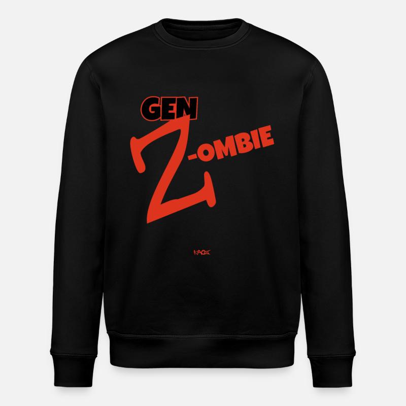 Zombie der Gen-Z-Zombies - Stanley/Stella Unisex Bio-Sweatshirt ROLLER - Schwarz
