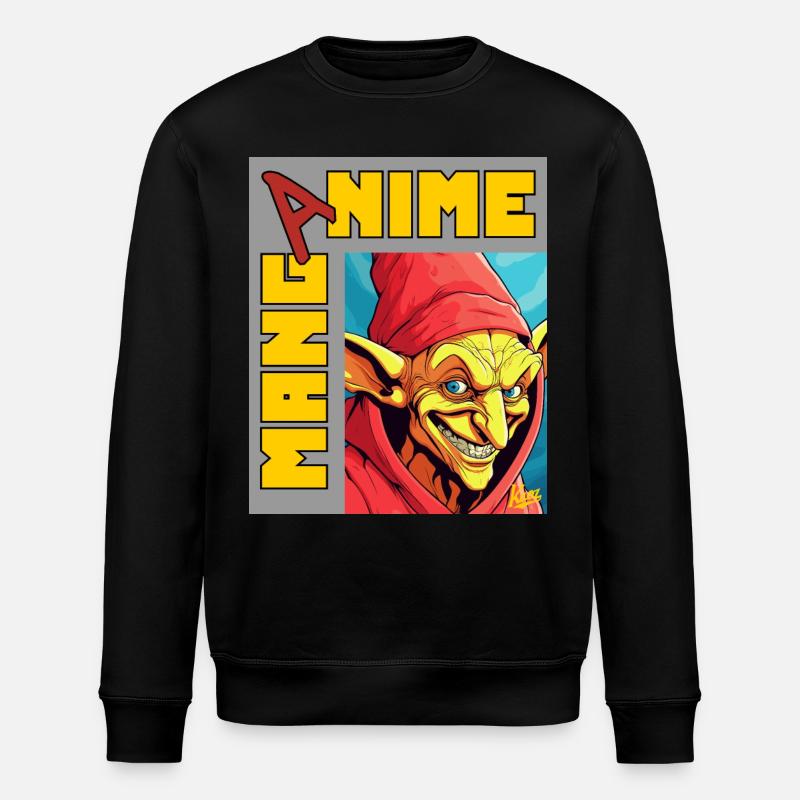 Manga Anime: Evil Goblin Gnome - Stanley/Stella ROLLER Unisex Organic Sweatshirt - black