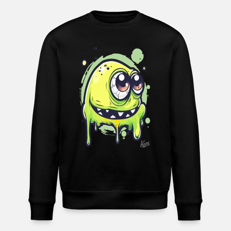 Drôle de monstre visqueux - Sweat bio ROLLER Stanley/Stella Unisexe - noir