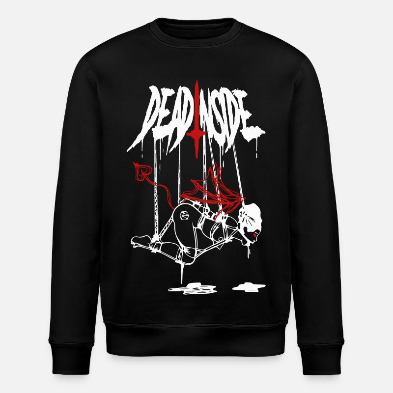 Abstract Fire Bolt - Stanley/Stella ROLLER Unisex Organic Sweatshirt - black