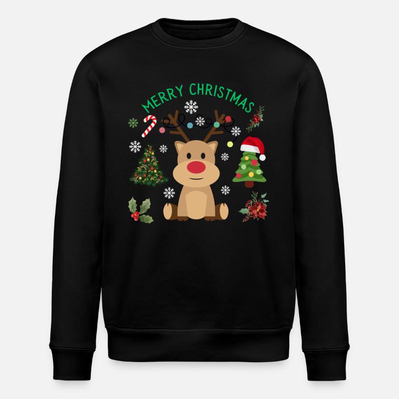 Joyeux Noël, célébrez avec joie - Sweat bio ROLLER Stanley/Stella Unisexe - noir