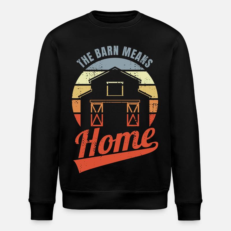 The Barn Means Home - Stanley/Stella ROLLER Unisex Organic Sweatshirt - black