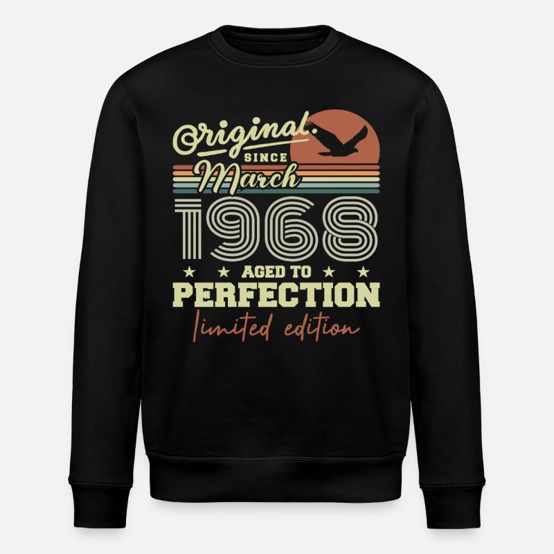 Anniversaire Mars 1968 - Sweat bio ROLLER Stanley/Stella Unisexe - noir