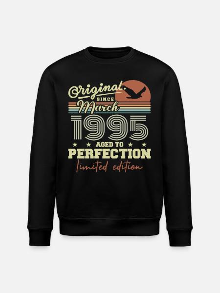 Anniversaire Mars 1995 - Sweat bio ROLLER Stanley/Stella Unisexe - noir