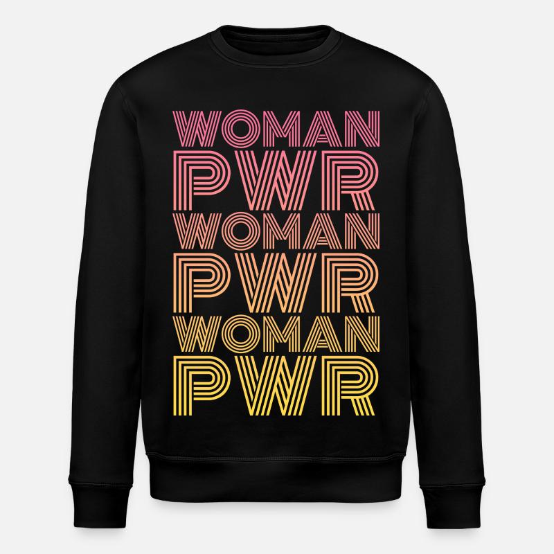 Woman Power - Stanley/Stella Unisex Bio-Sweatshirt ROLLER - Schwarz