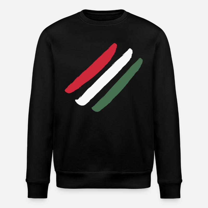 Ungarn Flagge - Stanley/Stella Unisex Bio-Sweatshirt ROLLER - Schwarz