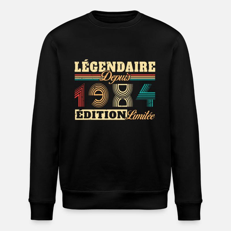 Légendaire Depuis 1984 - Sweat bio ROLLER Stanley/Stella Unisexe - noir